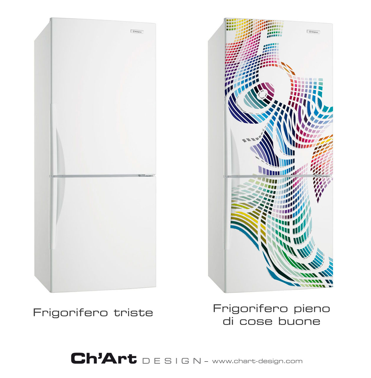 Ch'Art — decorazione su frigorifero